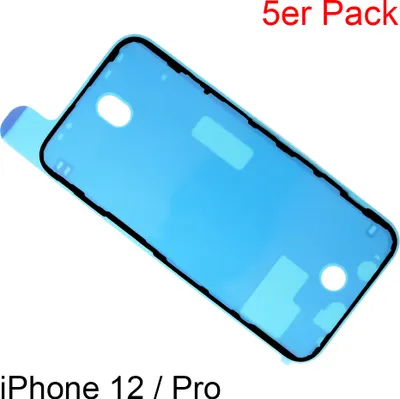 Produktbild von 5x iPhone 12 Pro Rahmen LCD Display Kleber Dichtung Klebefolie Wasserdichtung Neu