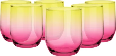 Produktbild von Glasmark KROSNO 1992 Glasmark KROSNO, 300ml, Set von 6, Trinkgläser Highball Glas, farbige Gläser Cocktail, Perfekt für Zuhause und Partys, Glässerset