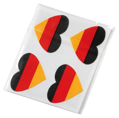 Produktbild von Fantape "Herz", 4er-Set Deutschland-Farben