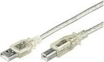 Produktbild von MicroConnect USB2.0 AB 5m MM transparent