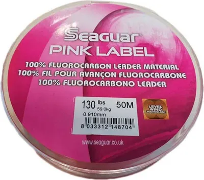 Image de Colmic Seaguar Pink Label Flurocarbon 50 M Rose 0,910 mm Rose 0,910 mm