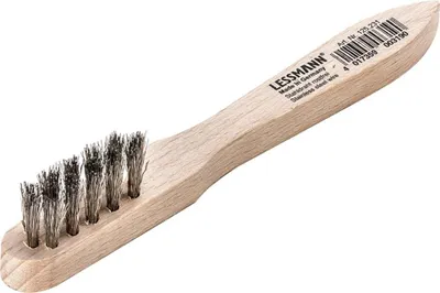 Produktbild von Zündkerzenbürste L.150mm 0,15mm VA-Stahldraht gewellt 3-reihig LESSMANN
