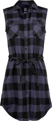 Image de Chemise sans manches pour femme Brandit Ladies Sleeveless Longshirt Gracey noir/gris - M