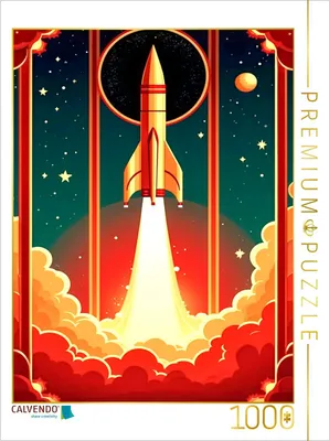 Produktbild von CALVENDO Puzzle Aufbruch ins All | 1000 Teile Lege-Größe 64x48cm Foto-Puzzle für glückliche Stunden