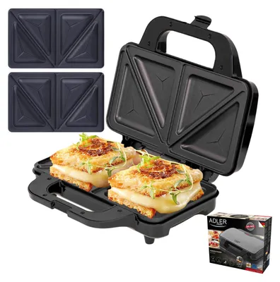 Produktbild von Adler AD 3043, Schwarz, Leistung, 285 x 152 mm, 1300 W, 220 - 240 V, 50 / 60 Hz