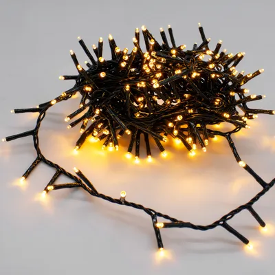 Produktbild von 3.12 Lichterkette COMPACT für Innen und Außen - 220 LED / 5 Meter - warmweiß / grünes Kabel (220/5m)