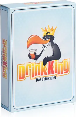 Produktbild von DrinkKing Trinkspiel 55 Aufgabenkarten Spieler: 2-8 Alter: ab 18