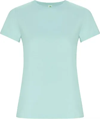 Produktbild von Roly Eco CA6696 | Golden Organic Woman T-Shirt - 2-lagiger Rundhalskragen - Farbe: Mint 98 - Größe: L