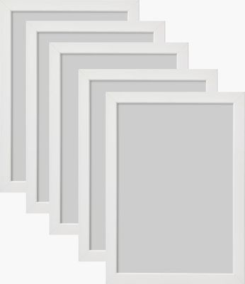 Ikea FISKBO Rahmen in weiß 21x30cm - 5 Stück