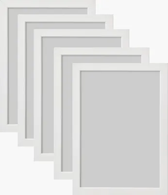 Produktbild von Ikea FISKBO Rahmen in weiß 21x30cm - 5 Stück