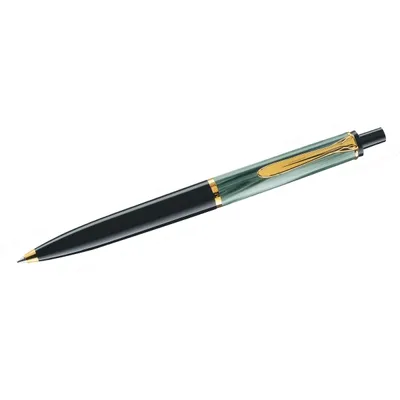 Produktbild von Pelikan K200, Schwarz, Gold, Grün, Integriertes Befüllsystem, Harz, Kursiv nib, Edelstahl, Beidhändig