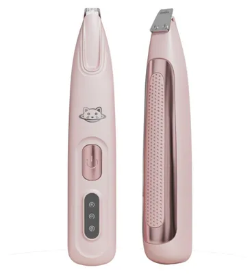 Produktbild von INF Tierhaarschneider für Hunde und Katzen mit 9 mm Keramikklinge LED Rosa