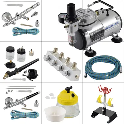 Produktbild von Agora-Tec® Airbrush Komplett-Set EXPERT XVIII.13