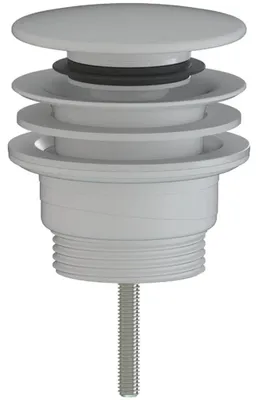Obrázek produktu pro sklokeramikaO - Umyvadlová výpusť - 5/4“ click-clack - univerzální - plast - bílá matná