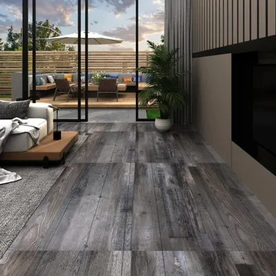 Produktbild von vidaXL PVC-Fliesen Selbstklebend 5,21 m² 2 mm Industriell Holzoptik