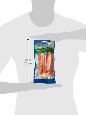 Produktbild von TRIXIE Hundeleckerli Denta Fun Chicken – Snack zur Zahnpflege, 140 g