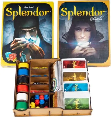 Produktbild von Spielbretteinlage für Splendor + Erweiterung, HDF, organisiert