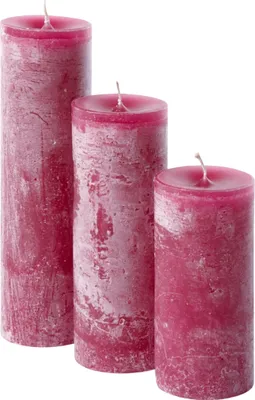 Produktbild von Dekocandle Zylinder-Kerze crimson Ø 7 x 25 cm (1 Stück)