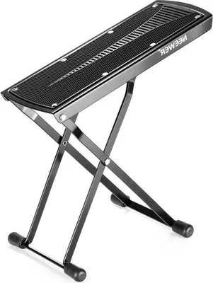 Produktbild von Famanu Gitarrenfußstütze aus massivem Metall - 6 höhenverstellbare Positionen