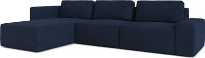 Image de AX LIVING Canapé XXL forme L Arkleton Canapé d'angle bleu 360 cm - Moderne G
