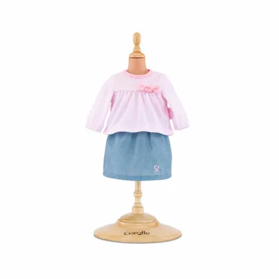 Image de Top et jupe poupon 36 cm - habit mon classique corolle - 140310 (450)