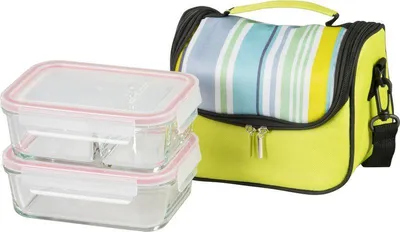 Produktbild von Dose MagicHome, 2er Set, 2 x 900 ml, rechteckig, mit Kühlbox, Thermobox, Thermotasche