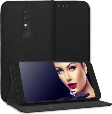 Produktbild von Bookstyle Schutzhülle Klapphülle Schutztasche Etui Cover für Alcatel 1X 2019 (5008, 5.5'') - Schwarz