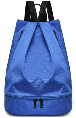 Produktbild von Rucksack mit Kordelzug, wasserdicht, mit Schuhfach, ideal für nasse und trockene Anwendungen, geeignet für Damen und Herren, Fitnessstudio, Yoga, Shopping und Schwimmen.