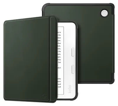 Produktbild von Fintie Hülle für Tolino Vision Color (2024)/Vision 6 (2021) & Kobo Libra Color (2024)/Libra 2 (2021) 7 Zoll eReader - Superleicht Soft TPU Schutzhülle mit Auto Schlaf/Wach, Alpingrün