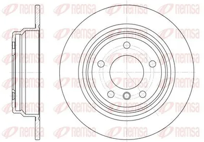 Produktbild von 2x REMSA Bremsscheibe 6554.00 hinten für BMW 5 Limousine (E39) 5 Touring (E39)