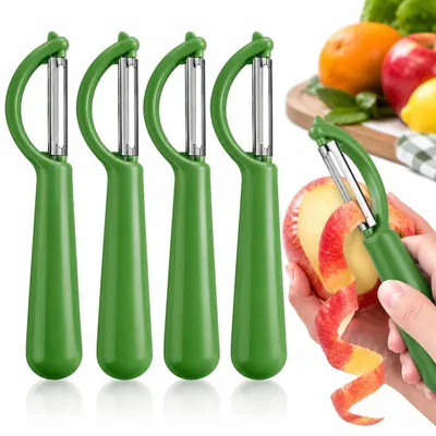 Image de Ensemble d'éplucheurs - Poignée ergonomique - Pour légumes et fruits - 2 pièces