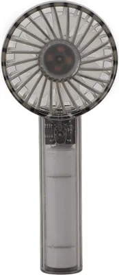 Image de Petit ventilateur de poche silencieux et durable à 3 vitesses pour les voyages, les plages et les activités de plein air Noir