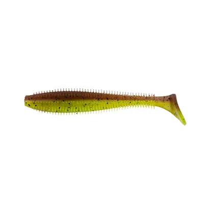 Produktbild von Fox Rage Spikey Shad Green Pumpkin UV 12 cm Gummiköder