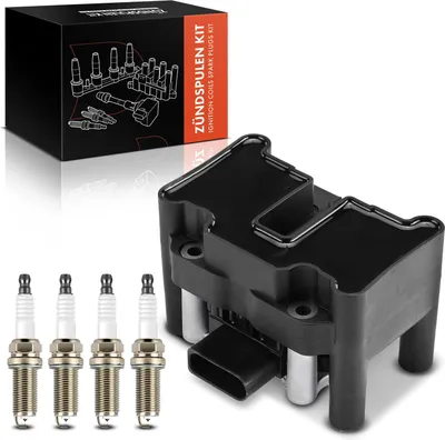 Zdjęcie produktu dla Frankberg 1x Cewka zapłonowa + 4x Świeca dla VW Golf 4 5 Jetta IV 2.0L