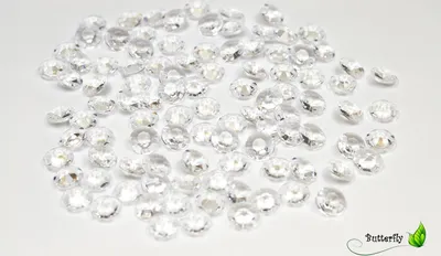 Produktbild von 10 x 100 Dekosteine Diamanten 12mm, Farbe:klar / transparent