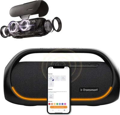 Produktbild von Leistungsstarke Tragbare Boombox Lautsprecher 60W Tronsmart Led Bt5.3 Nfc 10800Mah Ipx6