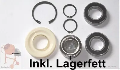 Produktbild von Trommellager Reparatursatz Betonmischer Lager 130 125 145 Passt bis 145L Neu LA9