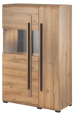 Immagine prodotto di Vetrina Toro 90x39x139cm MDF rovere Grandson 2 ante