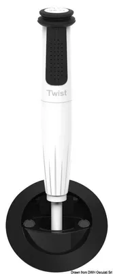 Zdjęcie produktu dla Bateria prysznicowa Whale Twist z zimną wodą, prosta, czarna – Osculati 15.290.12