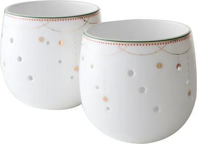 Obrázok produktu pre Svetelná miska Garlands 8 cm, 2 ks kolekcia Julemorgen - Wik & Walsøe