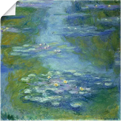 Produktbild von ARTland Poster Seerosen. 1907 Größe: 70x70 cm