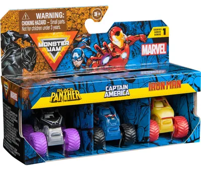 Image de Monster Jam Mini Pack 3 pièces Marvel