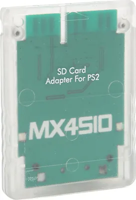 Imagen del producto de Adaptador para tarjeta de memoria transparente, compatible con PS2, para consola de juegos profesional. Lector de tarjetas de memoria para PS2, color blanco. (Plug and Play)