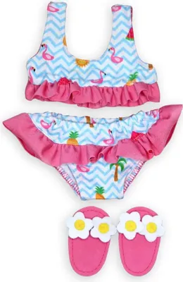 Obrázek produktu pro Bikiny pro panenku Flamingo Ella s plavkami, velikost 35-45 cm