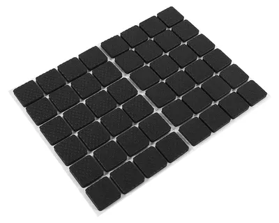 Gummipads 48 Stk. selbstklebend 2,1x2,1 cm schwarz Bodenschutz