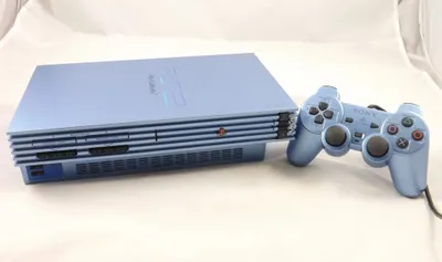 Produktbild von Sony PlayStation 2 Konsole Aqua Blue / Blau PS2 + Original Controller