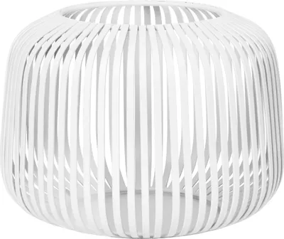 Produktbild von Blomus Laterne Lito XS, Indoor Windlicht, Kerzenhalter, Stahl pulverbeschichtet, White, 10 cm, 66214.
