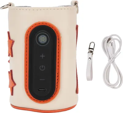 Productafbeelding van Isolatiehoes voor melkfles, stabiel, constante verwarming, draagbare 10W USB-warmer met digitale display en 26-standen temperatuurregeling