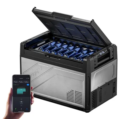 Kompressor-Kühlbox 52 L, 12/24 V, App-Steuerung, Camping