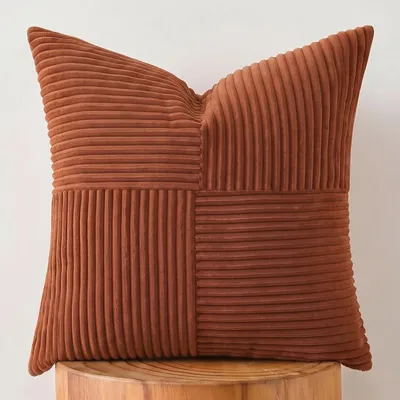 Zdjęcie produktu dla Poszewka na poduszkę, kolor rdzawy, 65x65 cm, materiał: kordsam, 1 sztuka